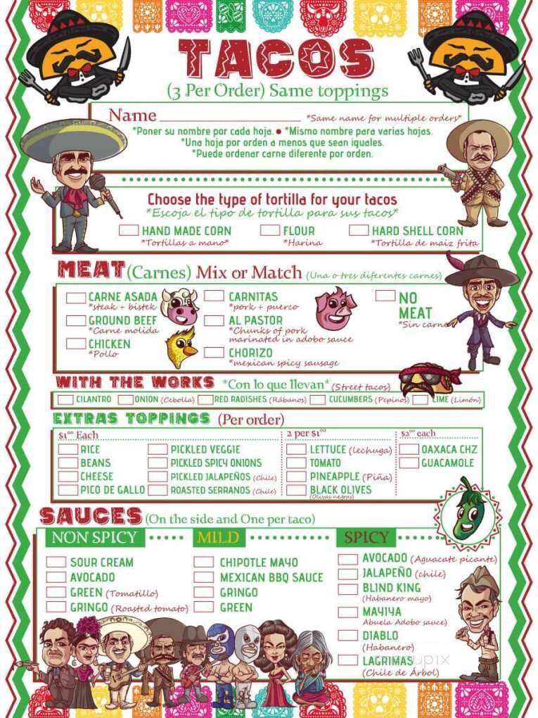 Taco Bachi - Brookfield, CT menu_pic