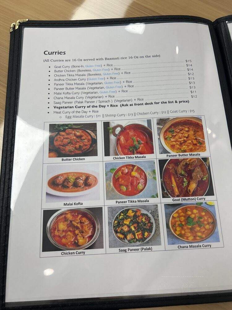 Simply Indian Restaurant - Bellevue, WA menu_pic