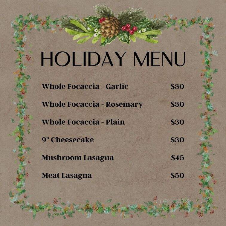 Sorrentino's Pasta + Provisions - Ambler, PA menu_pic