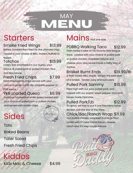 Platt Daddy BBQ - Quincy, IL menu_pic