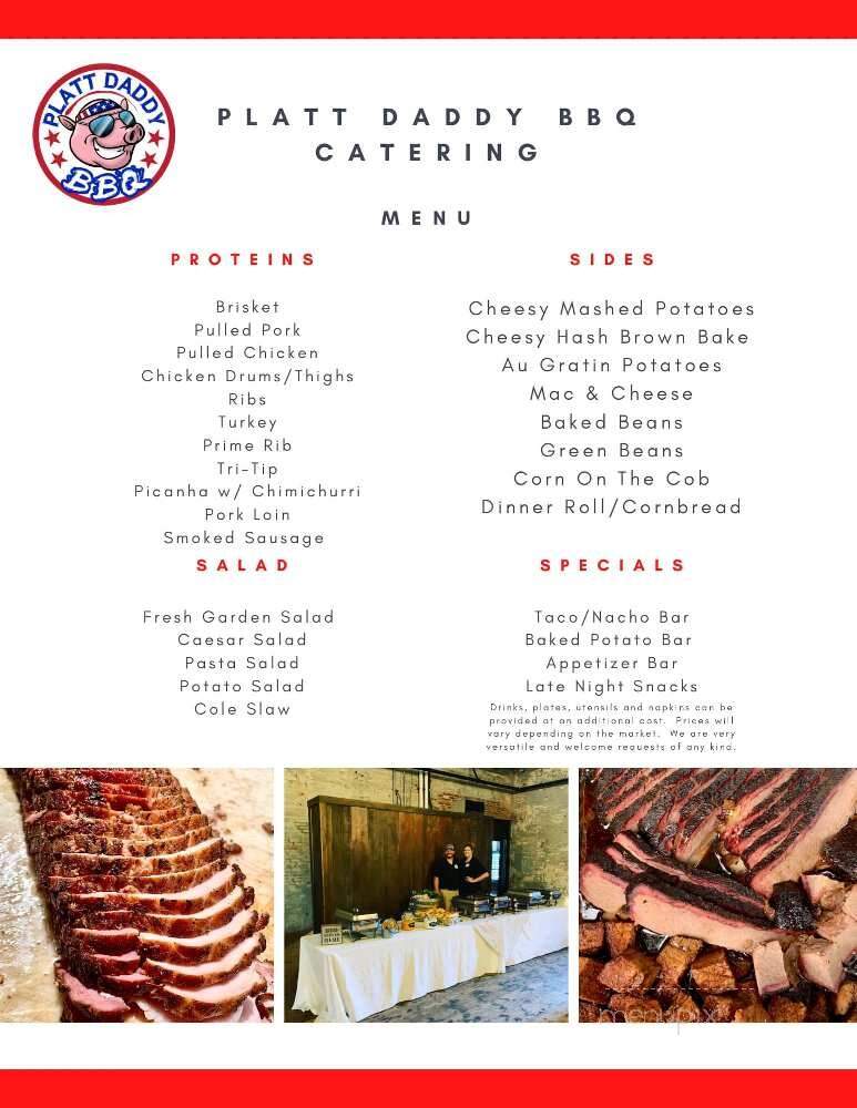 Platt Daddy BBQ - Quincy, IL menu_pic