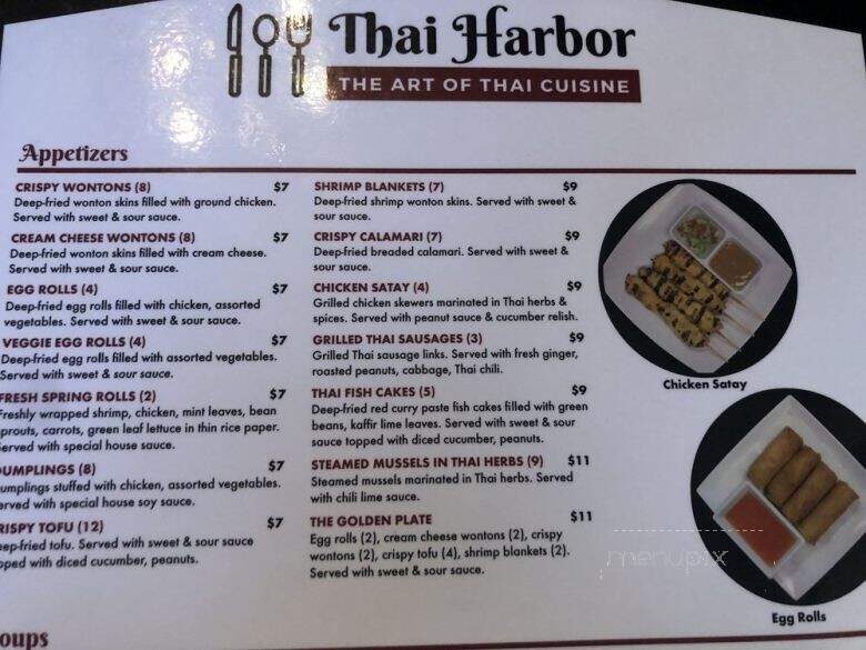 Thai Harbor - Huntington Beach, CA menu_pic