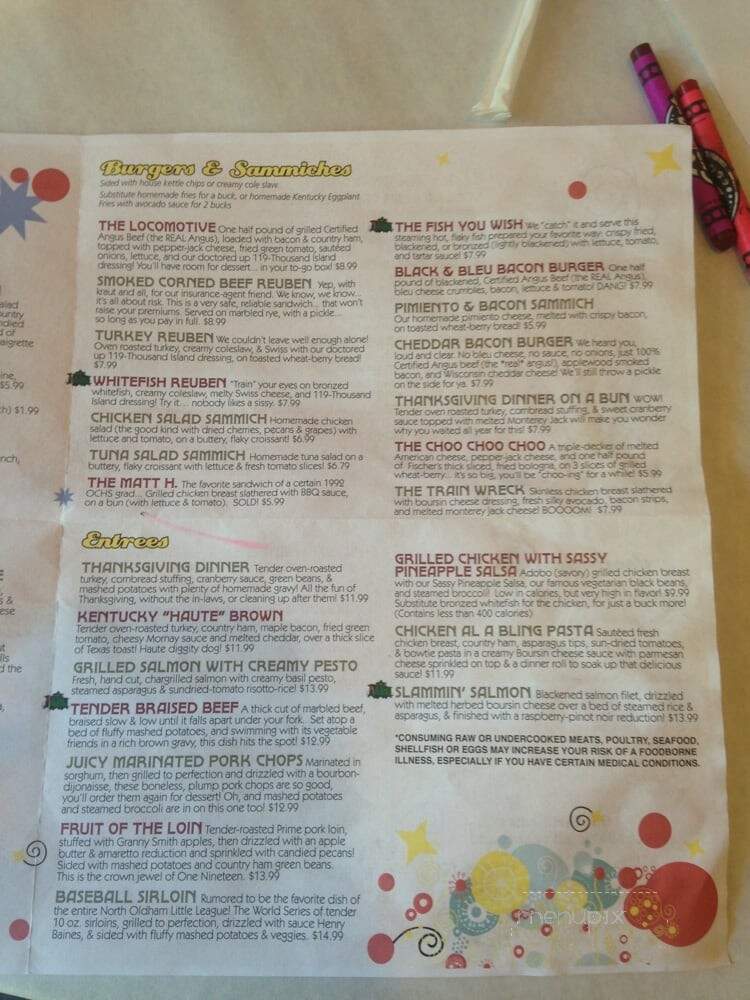 One Nineteen West Main - La Grange, KY menu_pic