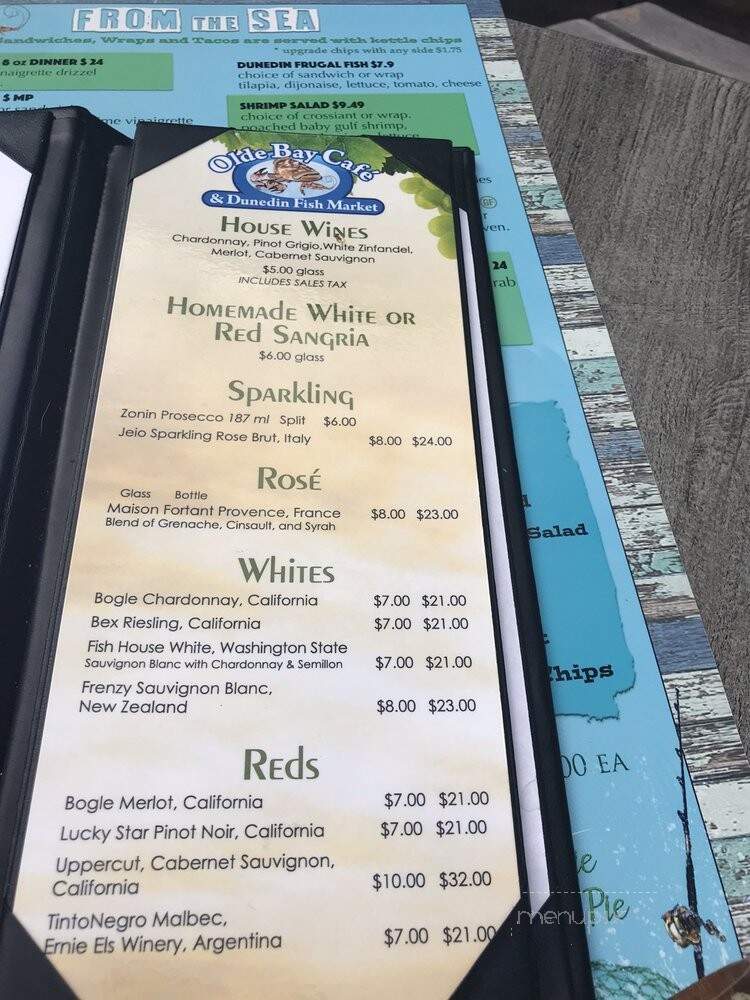 Olde Bay Cafe - Dunedin, FL menu_pic