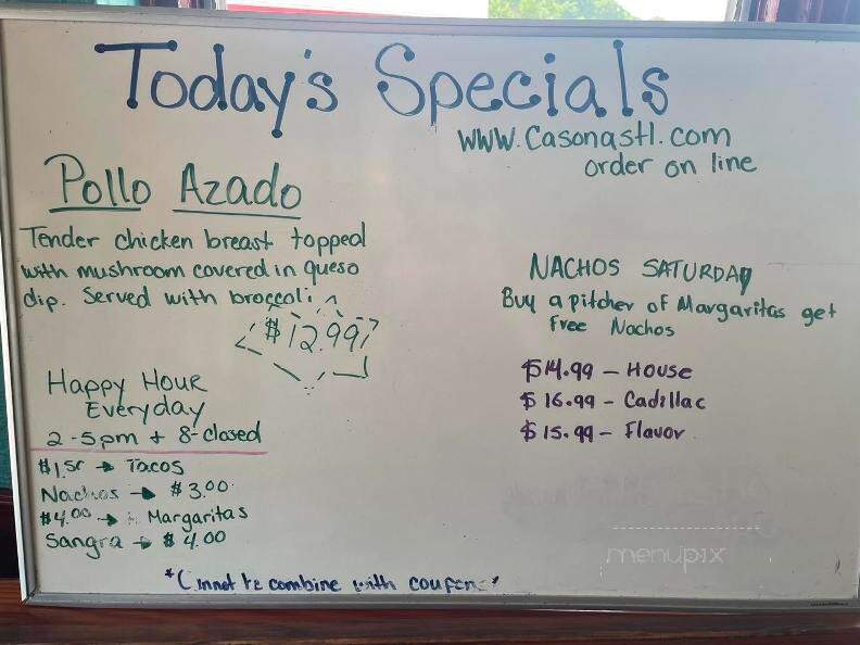 La Casona - High Ridge, MO menu_pic