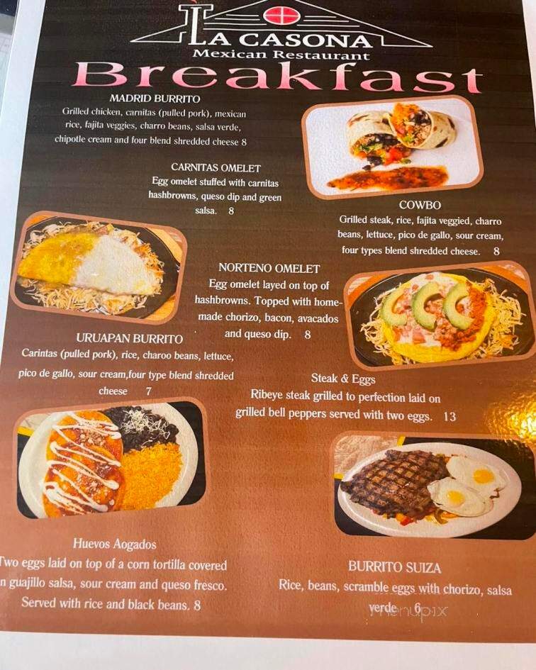 La Casona - High Ridge, MO menu_pic