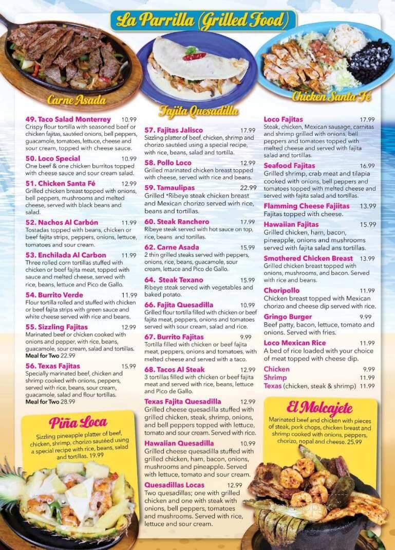 LocoMex - Jacksonville, AL menu_pic