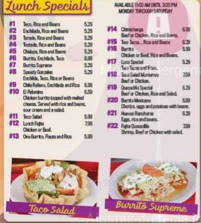 LocoMex - Jacksonville, AL menu_pic