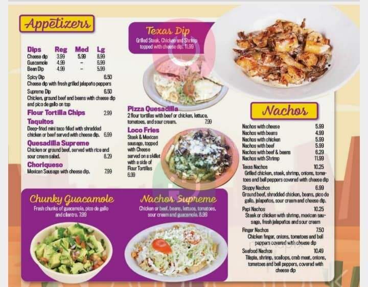 LocoMex - Jacksonville, AL menu_pic