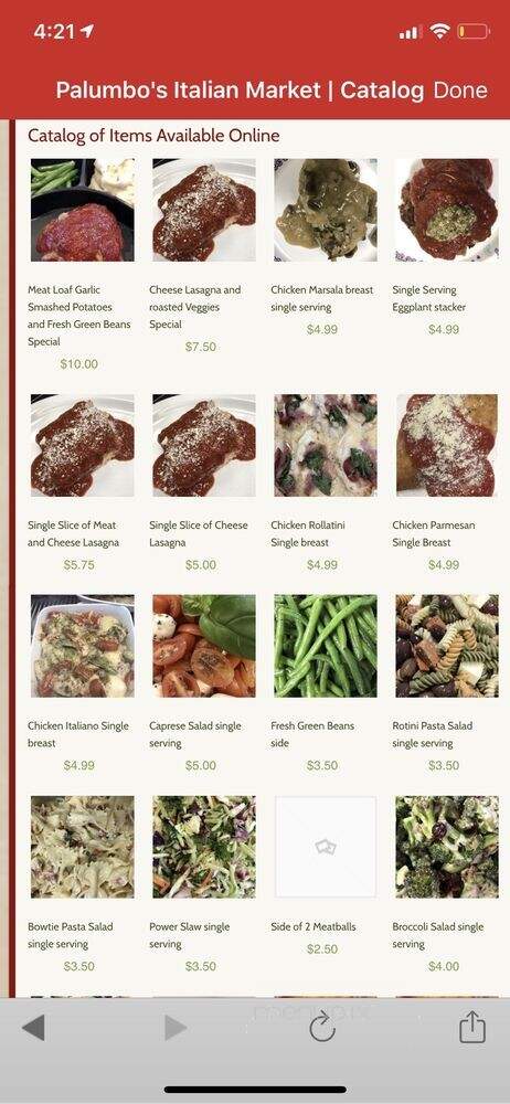 Palumbo's Italian Market - Granville, OH menu_pic
