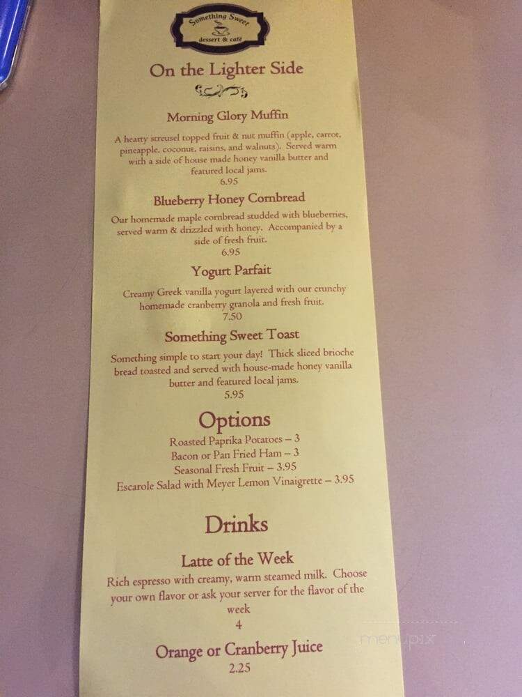 Something Sweet Dessert Cafe - Middletown, NY menu_pic