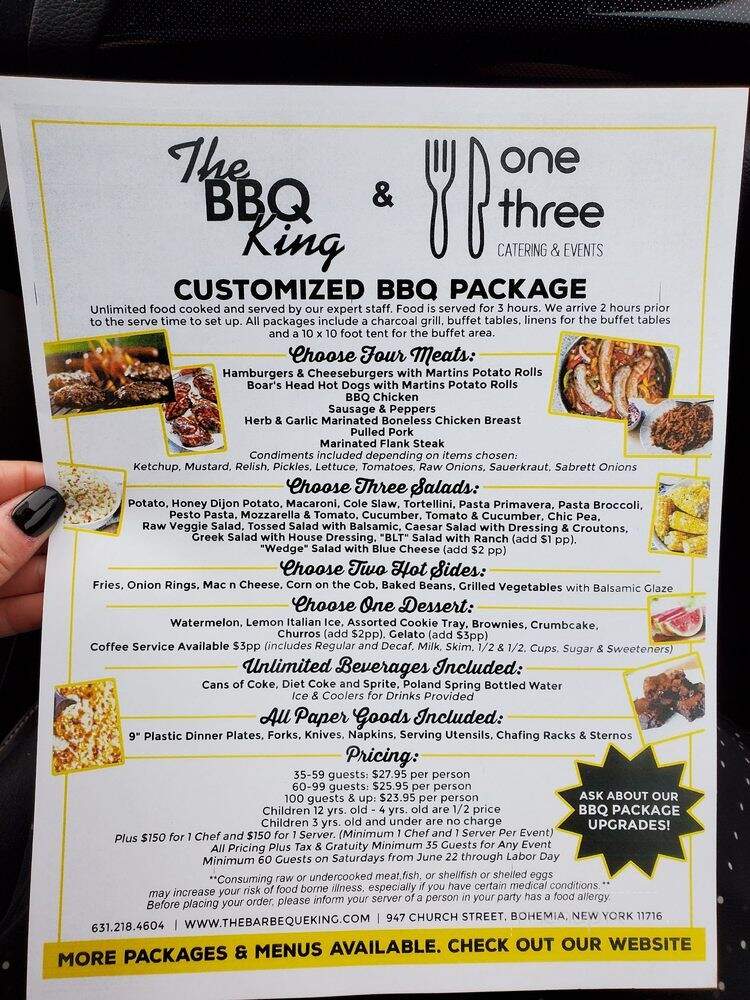BBQ King - Bohemia, NY menu_pic
