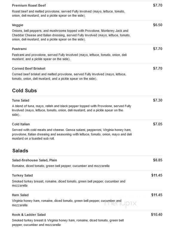 Firehouse Subs - Peoria, IL menu_pic