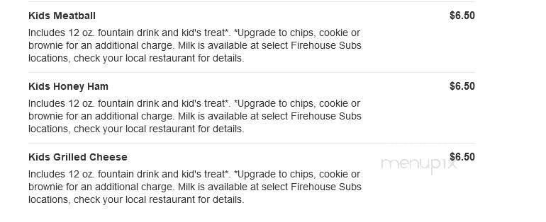 Firehouse Subs - Peoria, IL menu_pic