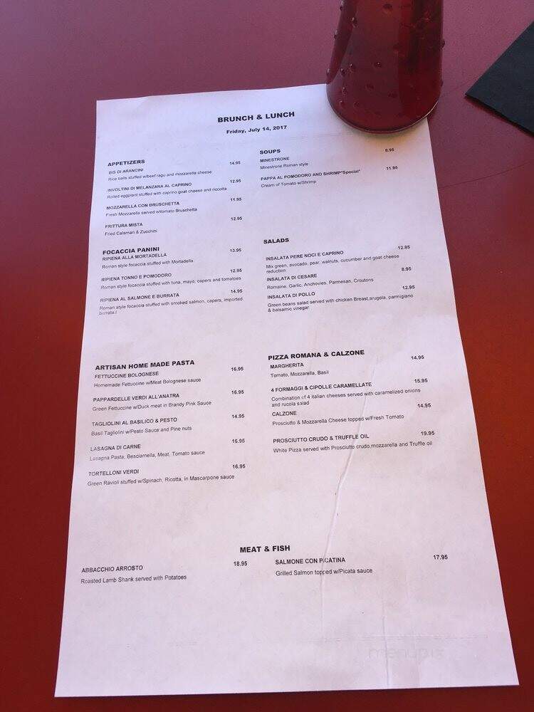 Caffe Greco - San Francisco, CA menu_pic