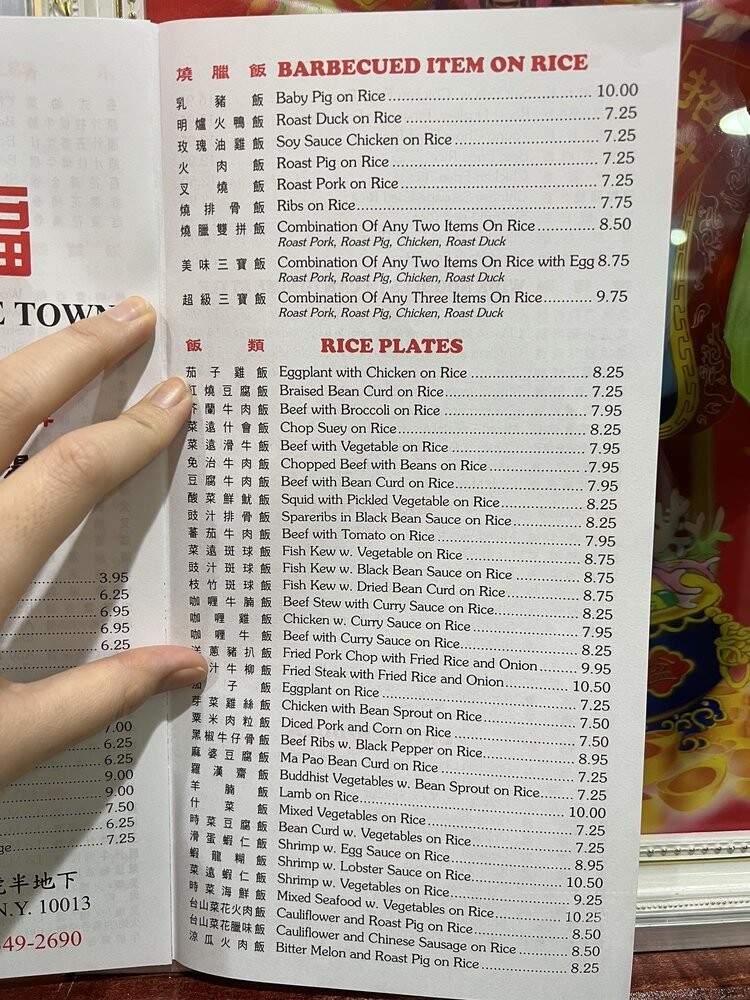 Great N.Y. Noodletown - New York, NY menu_pic