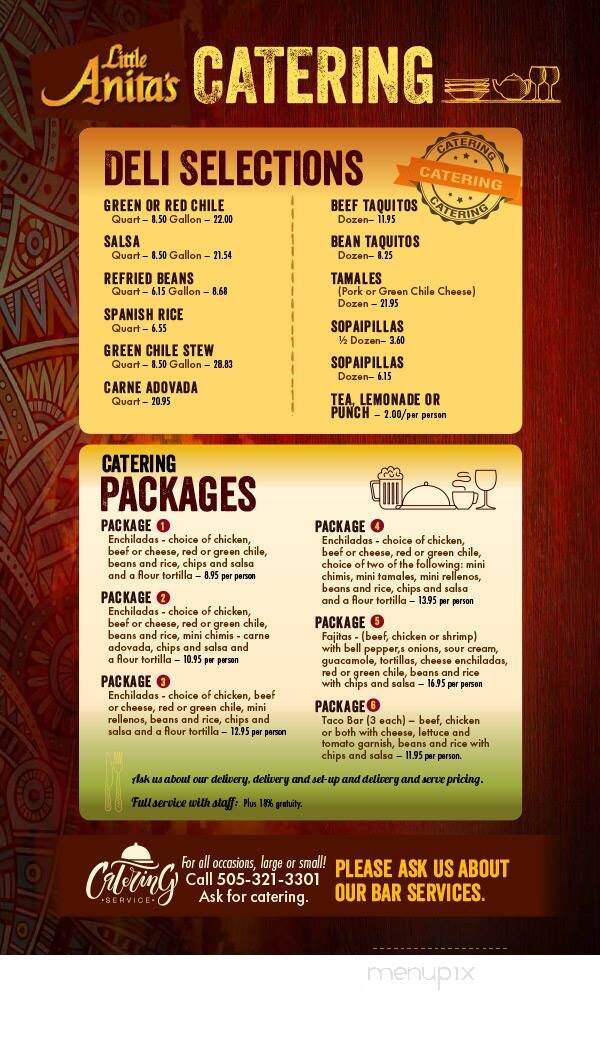 Little Anita's Express - Albuquerque, NM menu_pic