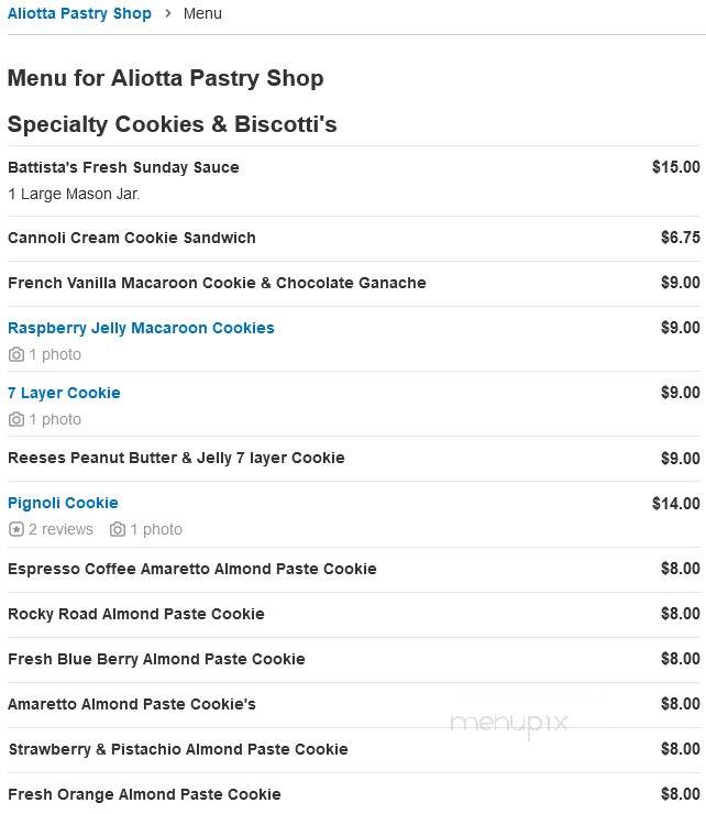Aliotta Pastry Shop - Brooklyn, NY