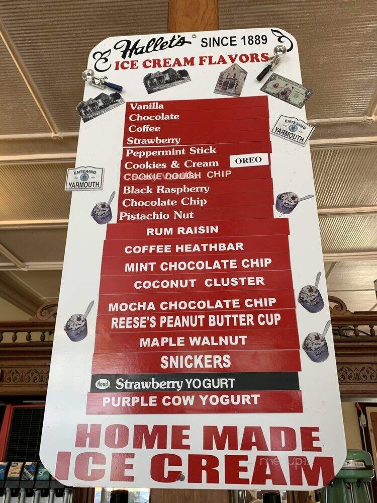 Hallet's Store - Yarmouth Port, MA menu_pic
