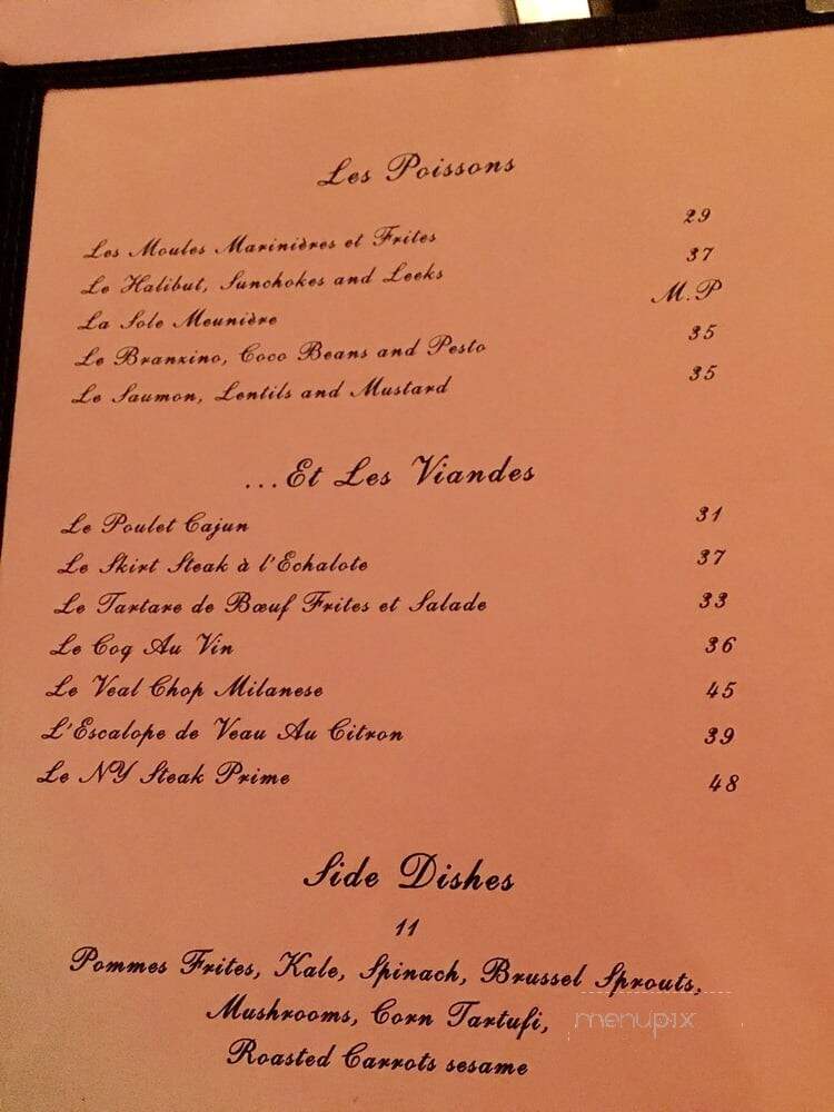Le Bilboquet - New York, NY menu_pic