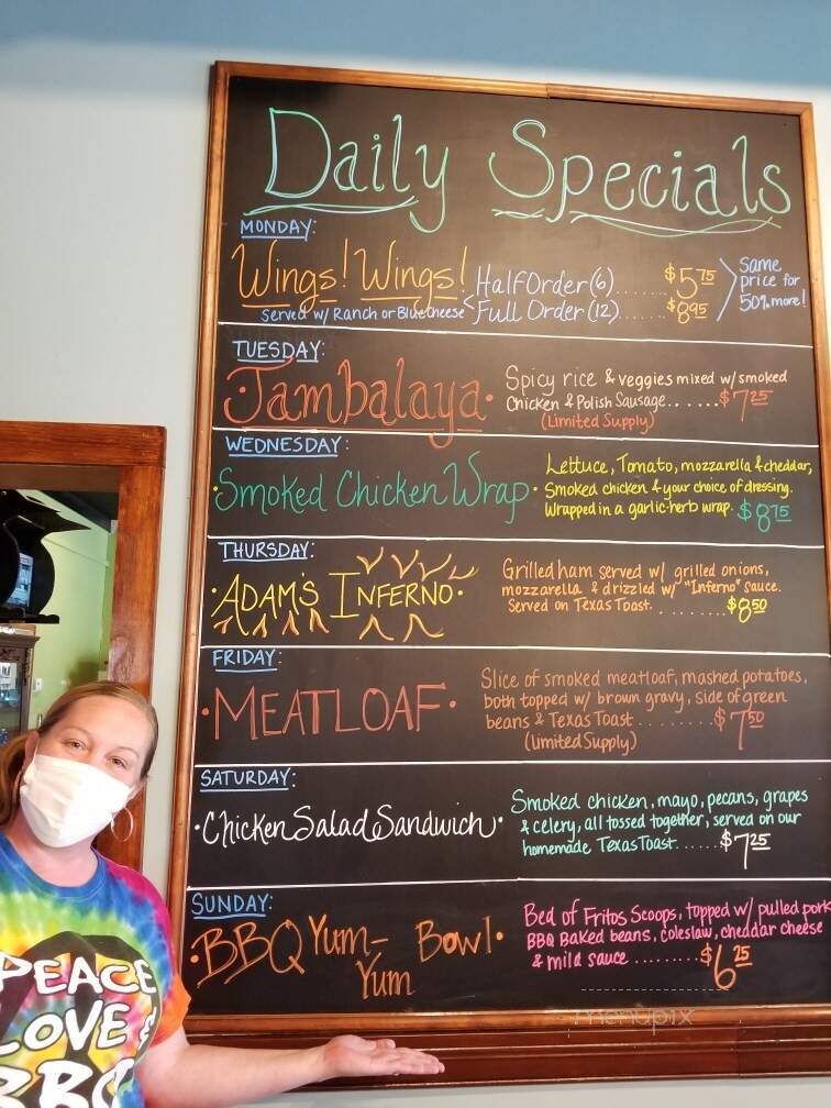 Penguin Ed's B & B Bar-B-Q - Fayetteville, AR menu_pic