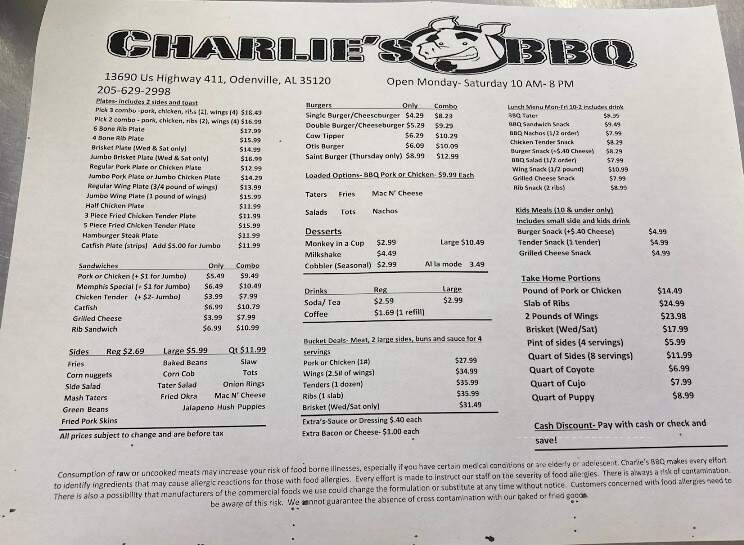 Charlie's BBQ - Odenville, AL