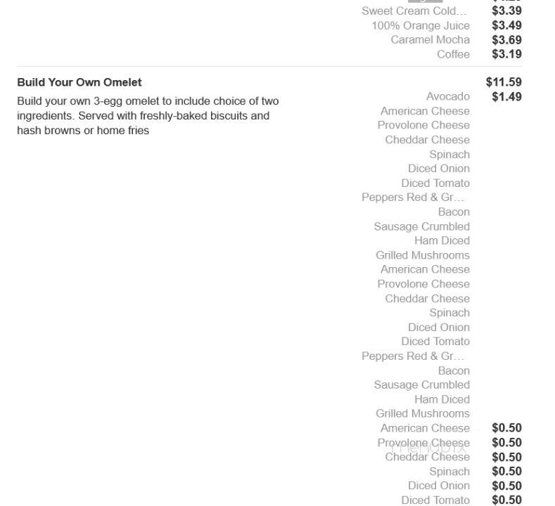 Bob Evans Restaurant - Bear, DE menu_pic