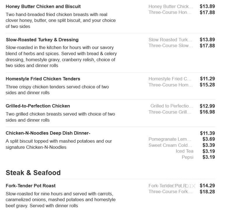 Bob Evans Restaurant - Bear, DE menu_pic