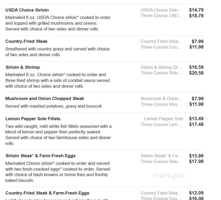 Bob Evans Restaurant - Bear, DE menu_pic