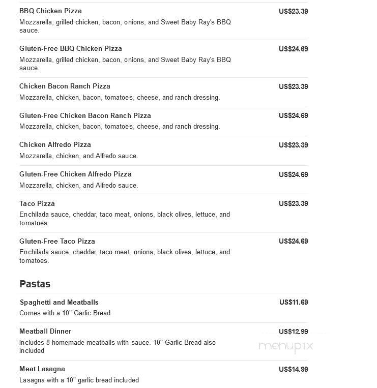 Palermo Pizza Place - Jenison, MI menu_pic