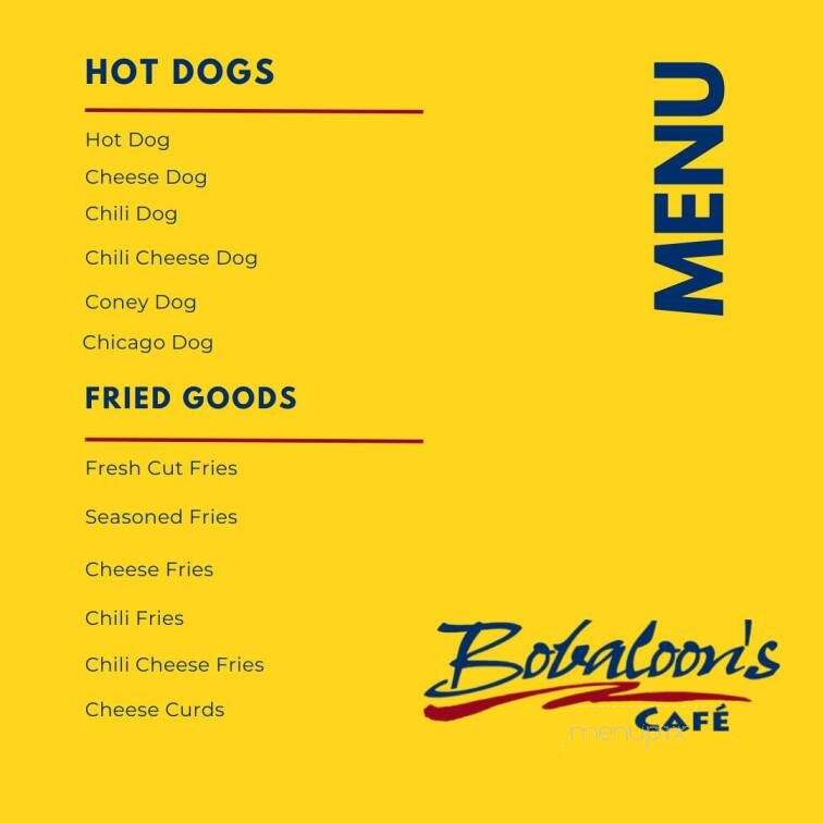Bobaloons - Escanaba, MI menu_pic