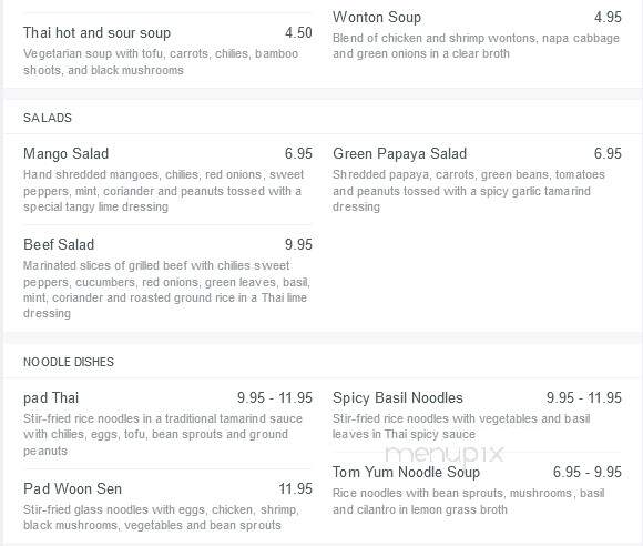 Thai Orchid Restaurant - Pickering, ON menu_pic