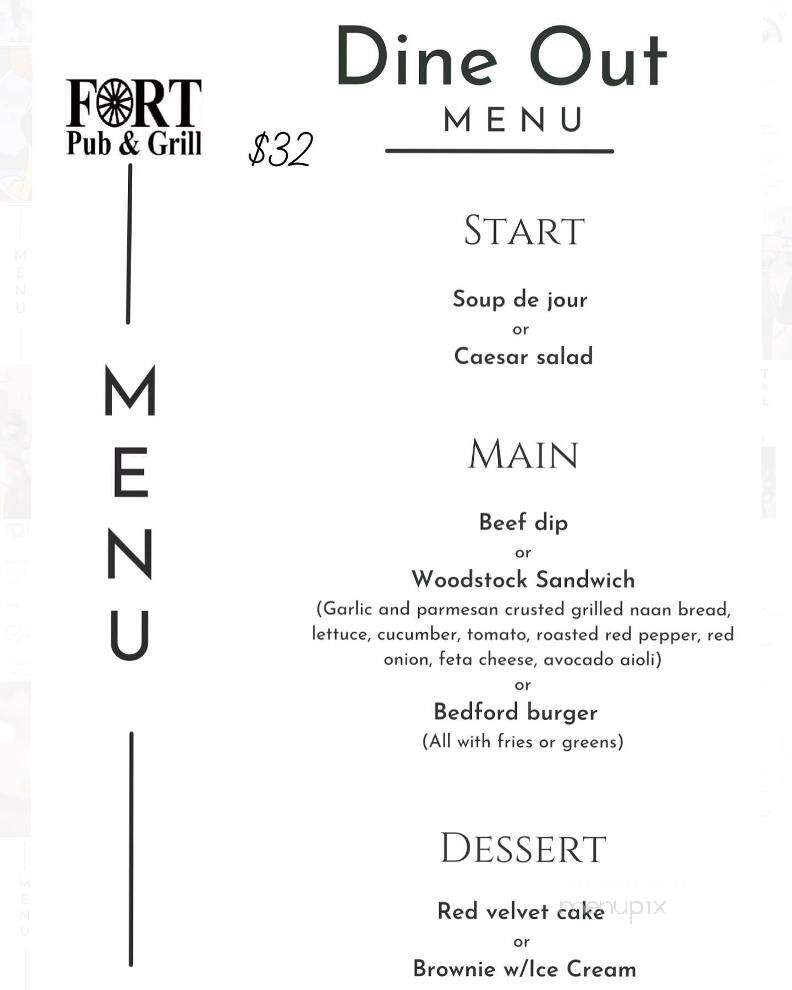 Fort Pub and Grill - Langley, BC menu_pic