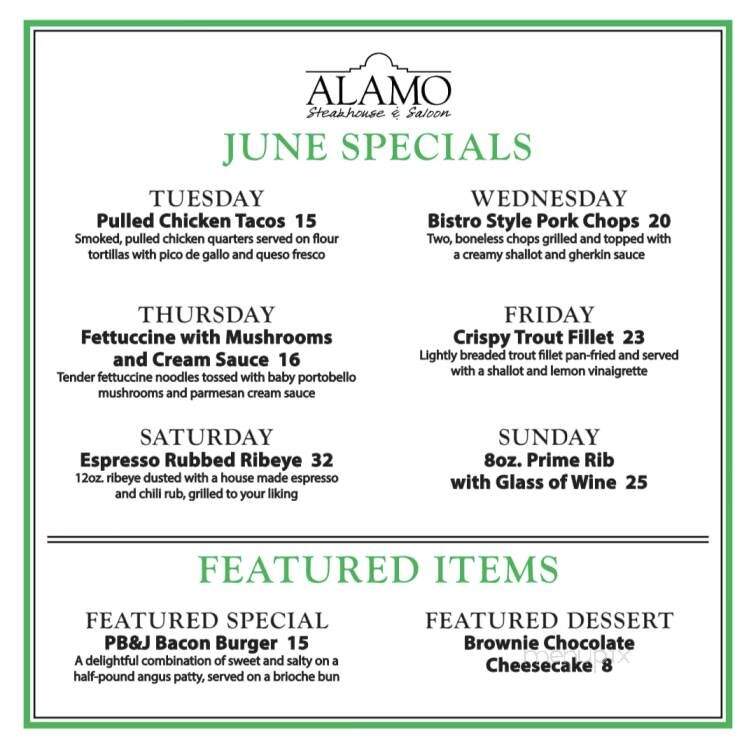 Alamo Steakhouse & Saloon - Mattoon, IL