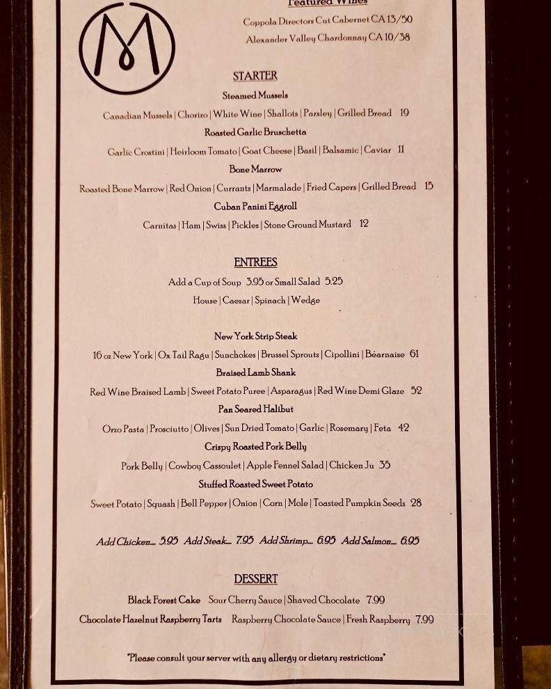 M's Pub - Omaha, NE menu_pic