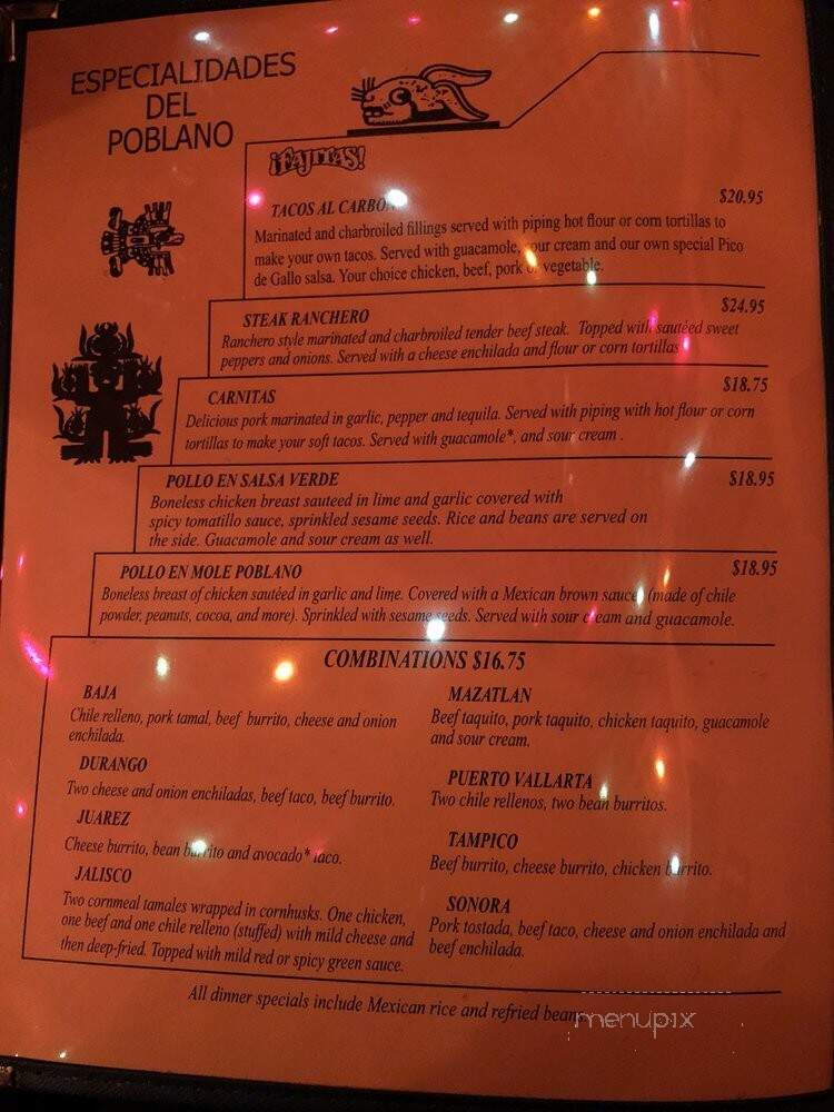 Casa Maya - Gillette, NJ menu_pic