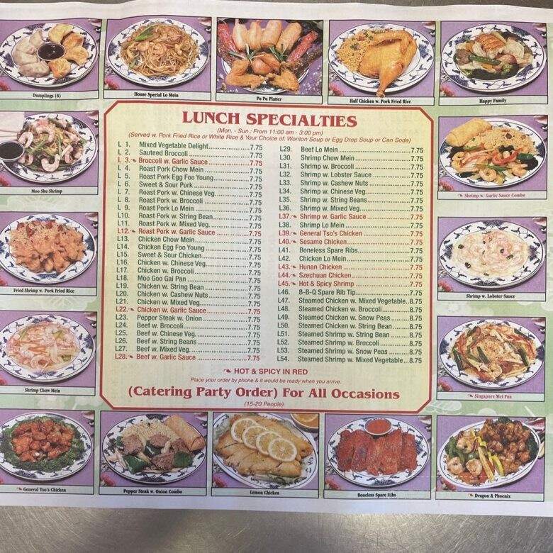 Lam's Garden Chinese Food - Sayreville, NJ menu_pic