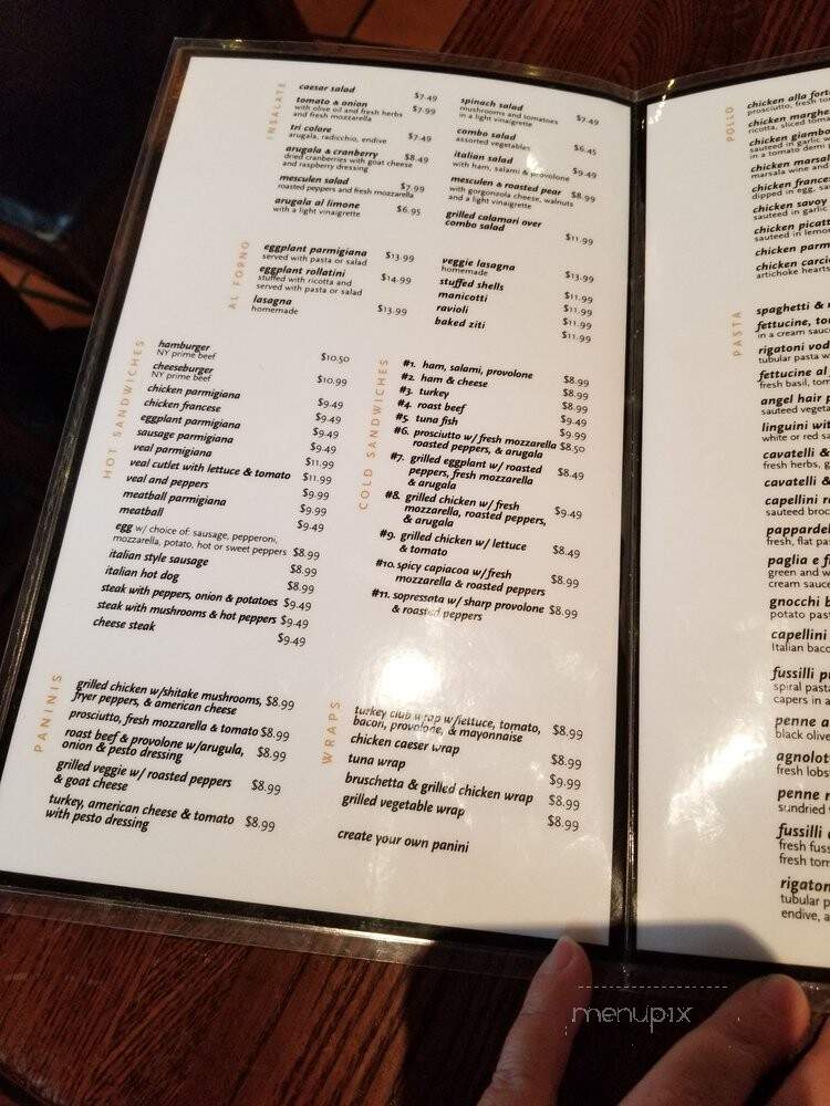 Forte Pizzaria - Caldwell, NJ menu_pic