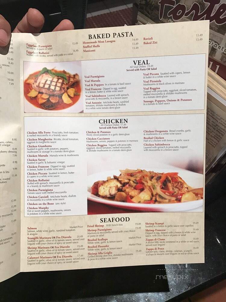 Forte Pizzaria - Caldwell, NJ menu_pic