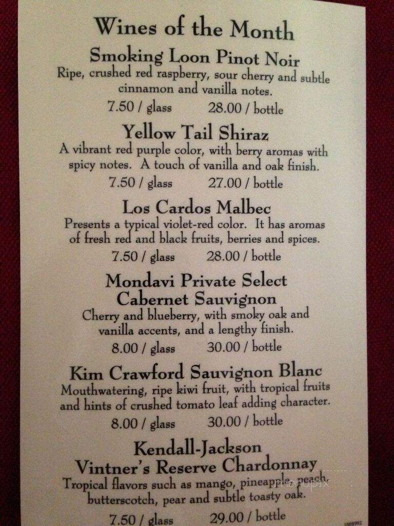 Squires Restaurant - Briarcliff Manor, NY menu_pic