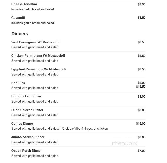 Giovanni's Pizza - Hickory, NC menu_pic