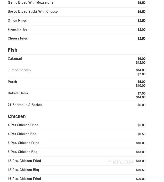 Giovanni's Pizza - Hickory, NC menu_pic