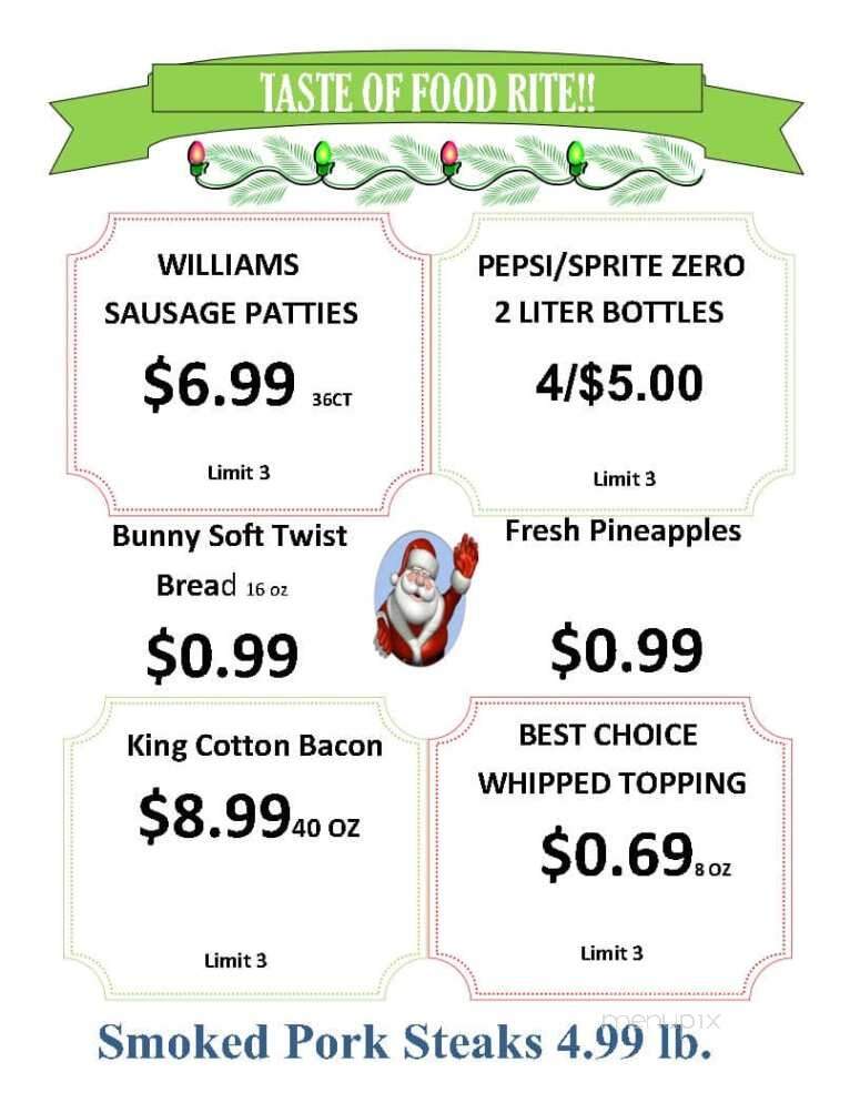 Foodrite - Dyer, TN menu_pic