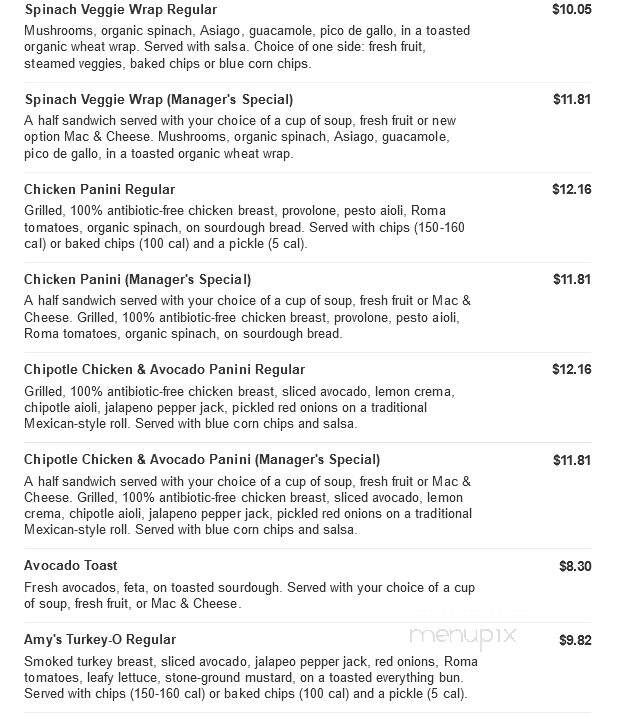 Jason's Deli - The Woodlands, TX menu_pic