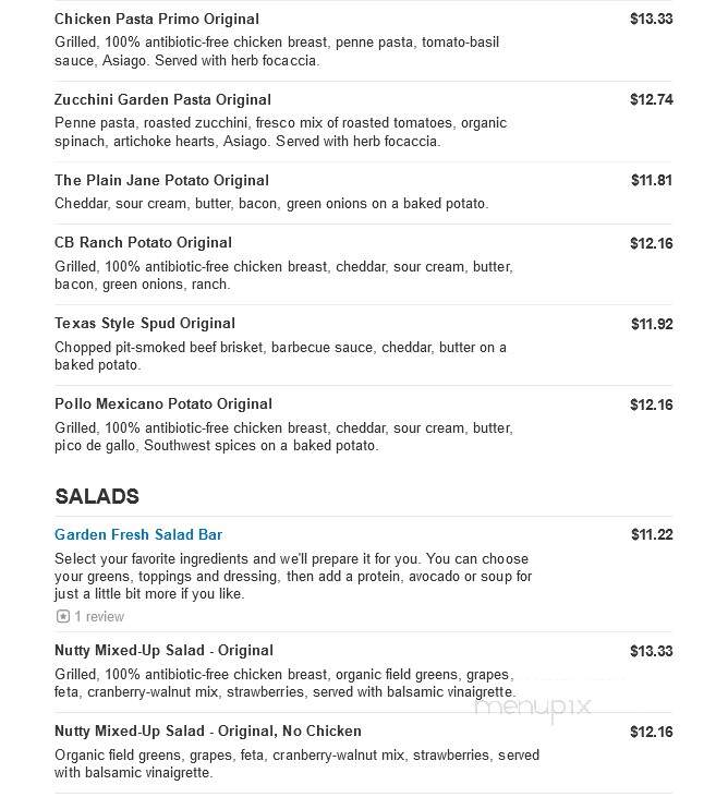 Jason's Deli - The Woodlands, TX menu_pic
