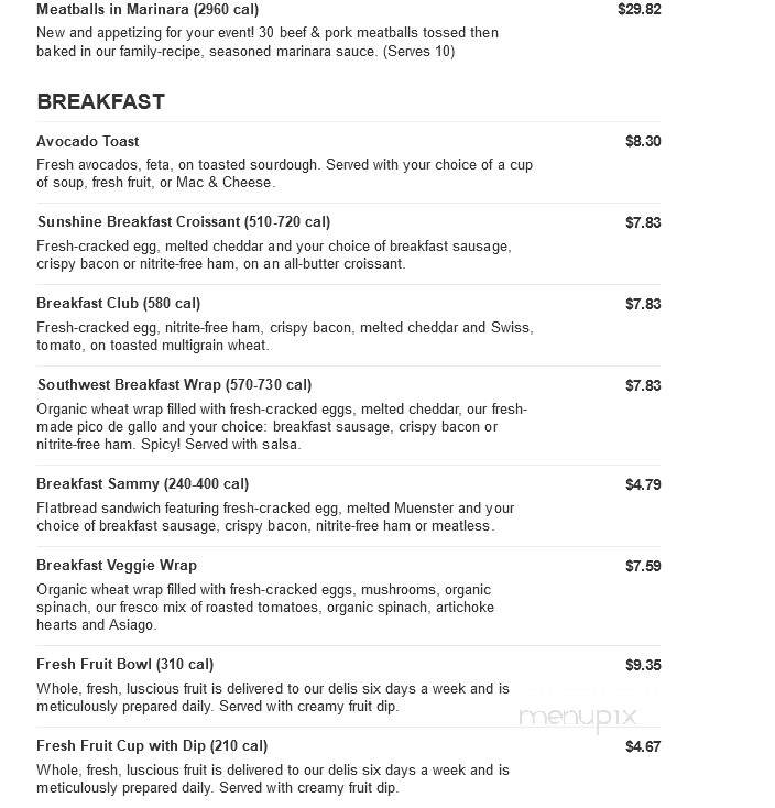 Jason's Deli - The Woodlands, TX menu_pic