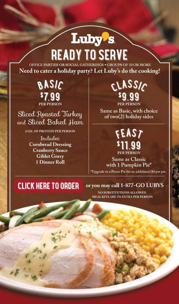 Luby's - Brownsville, TX menu_pic