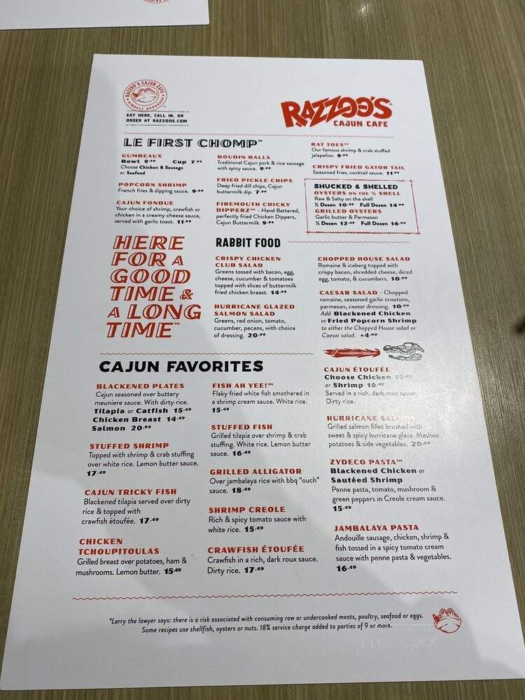 Razzoo's Cajun Cafe - Lewisville, TX