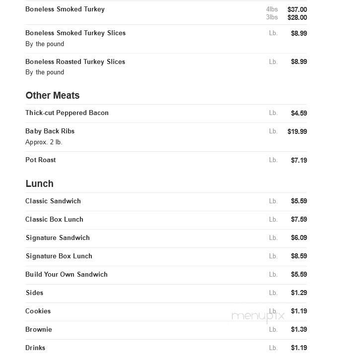 Heavenly Ham - Winchester, VA menu_pic
