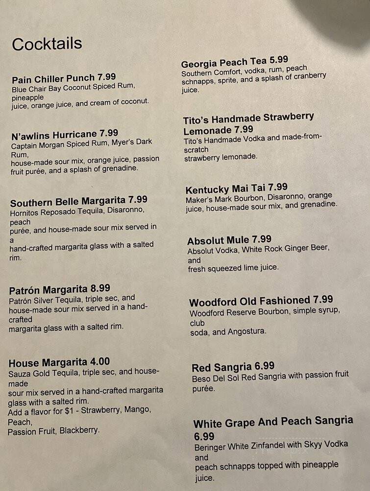 O'Charley's - Chester, VA menu_pic